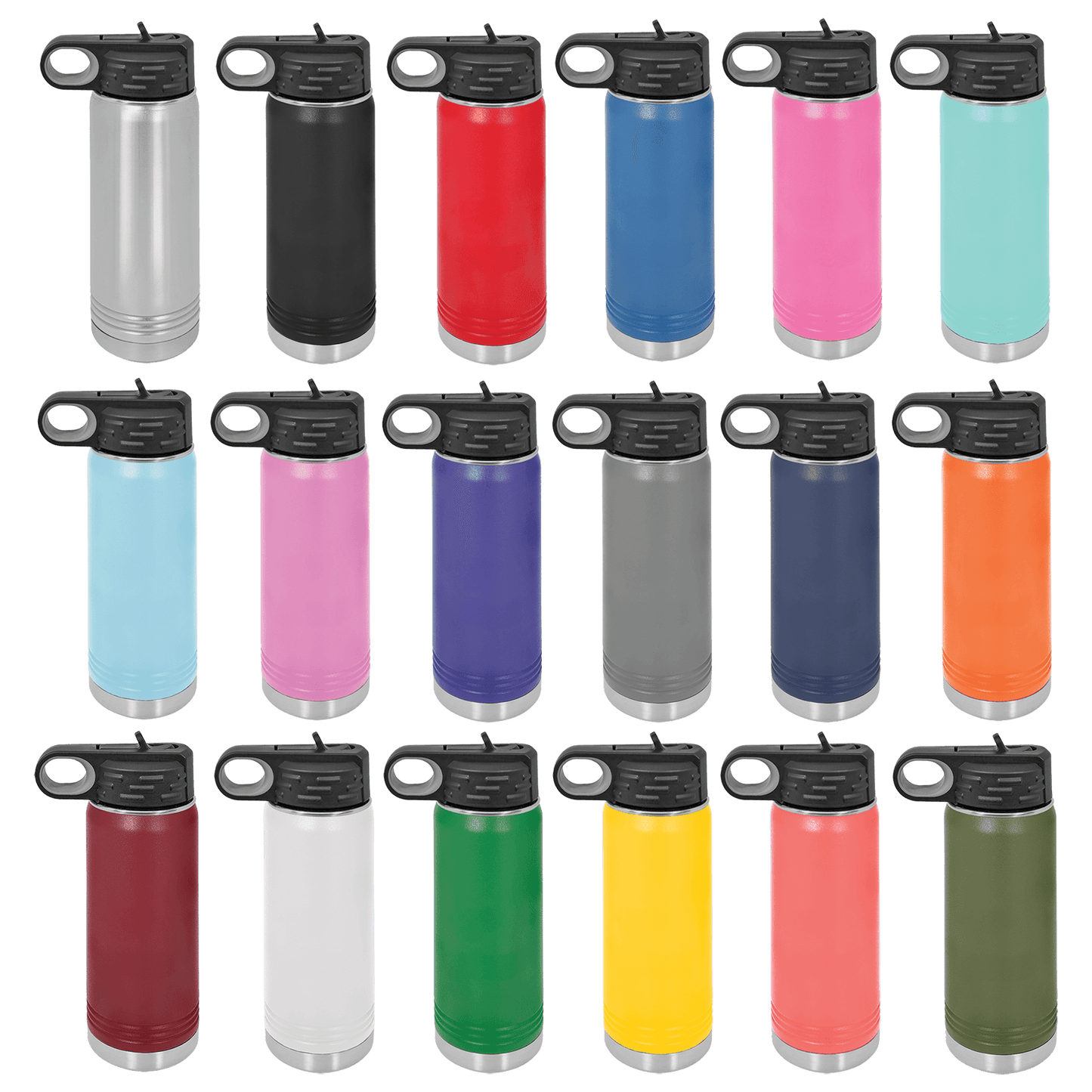 20 Ounce Water Bottle - Flip Top