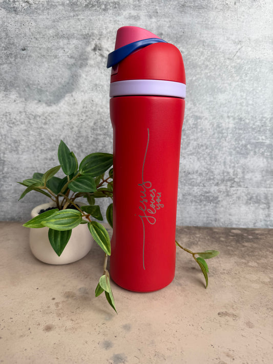 Jesus Loves Me - Sip Water Bottle - 24 Ounce