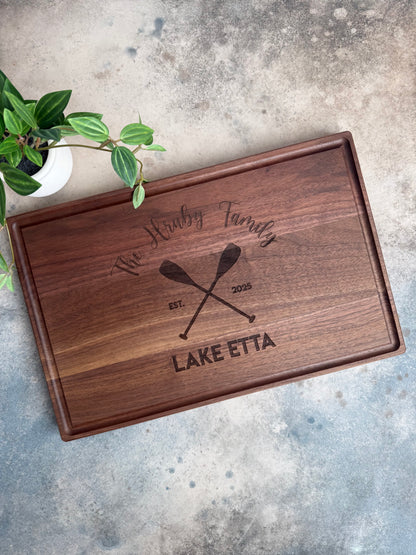 Personalized Butcher Block Cutting Boards - Walnut, Malple & Cherry