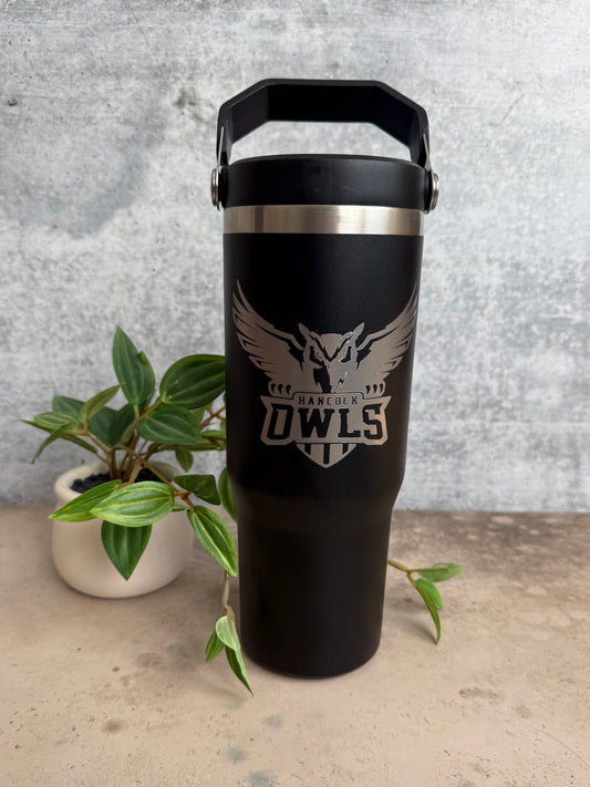 Hancock Owls - Flip Straw Tumbler