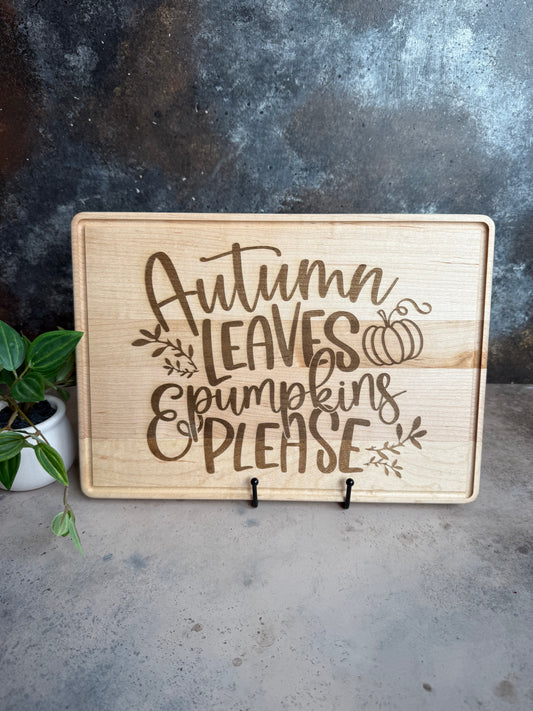 Autumn Leaves Cutting Board