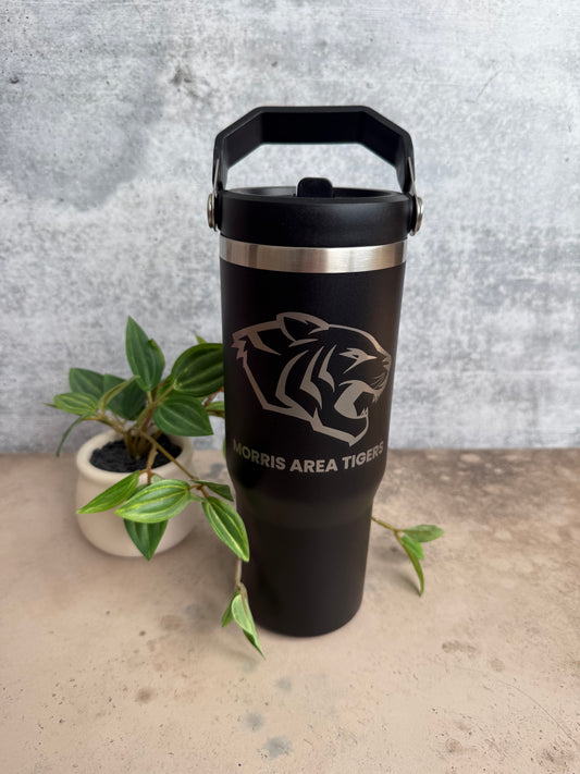 Morris Tigers - Flip Straw Tumbler