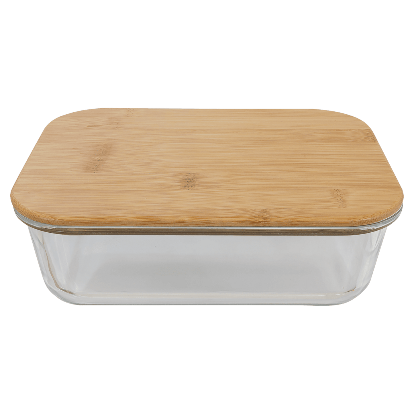Rectangle Glass Container with Bamboo Lid