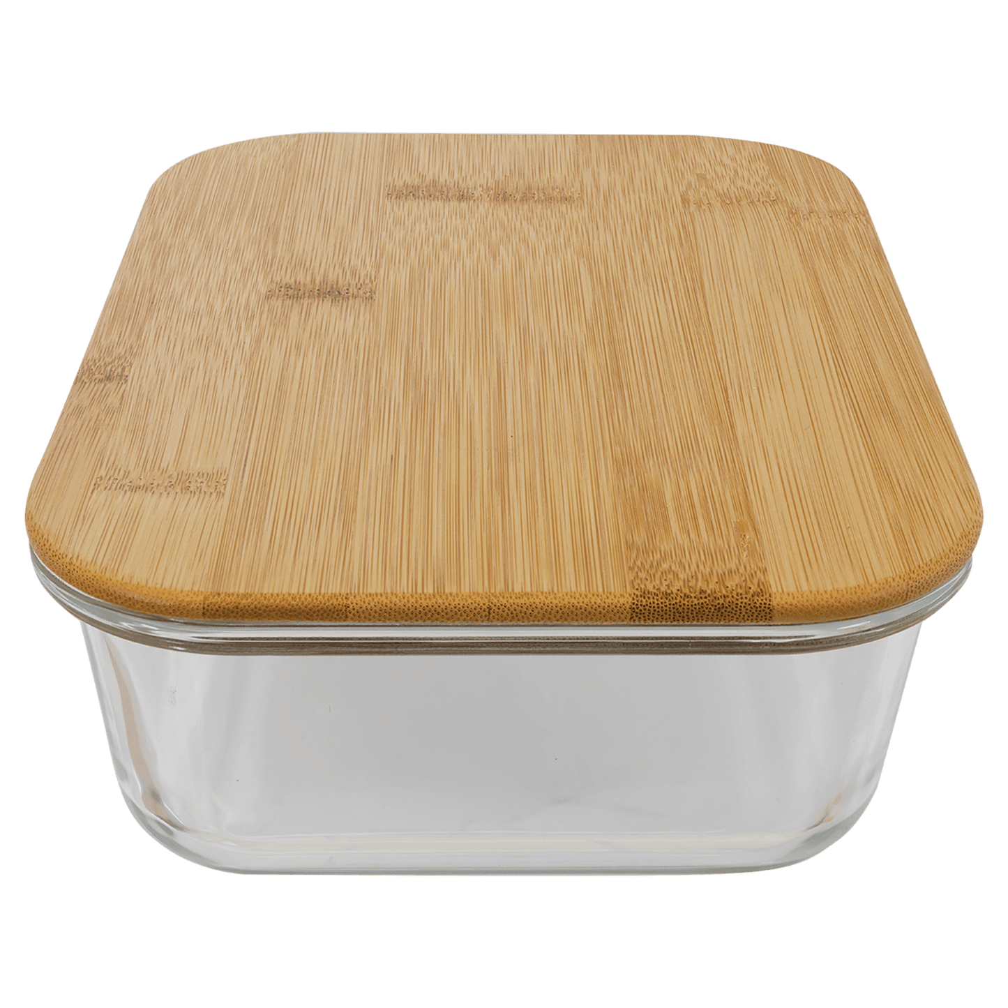 Rectangle Glass Container with Bamboo Lid