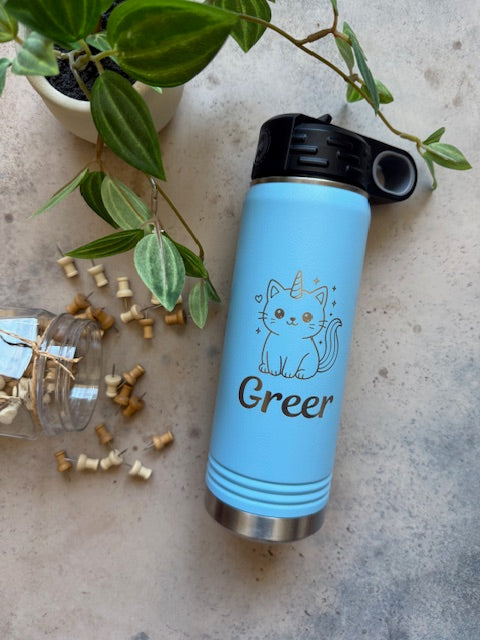 20 Ounce Water Bottle - Flip Top