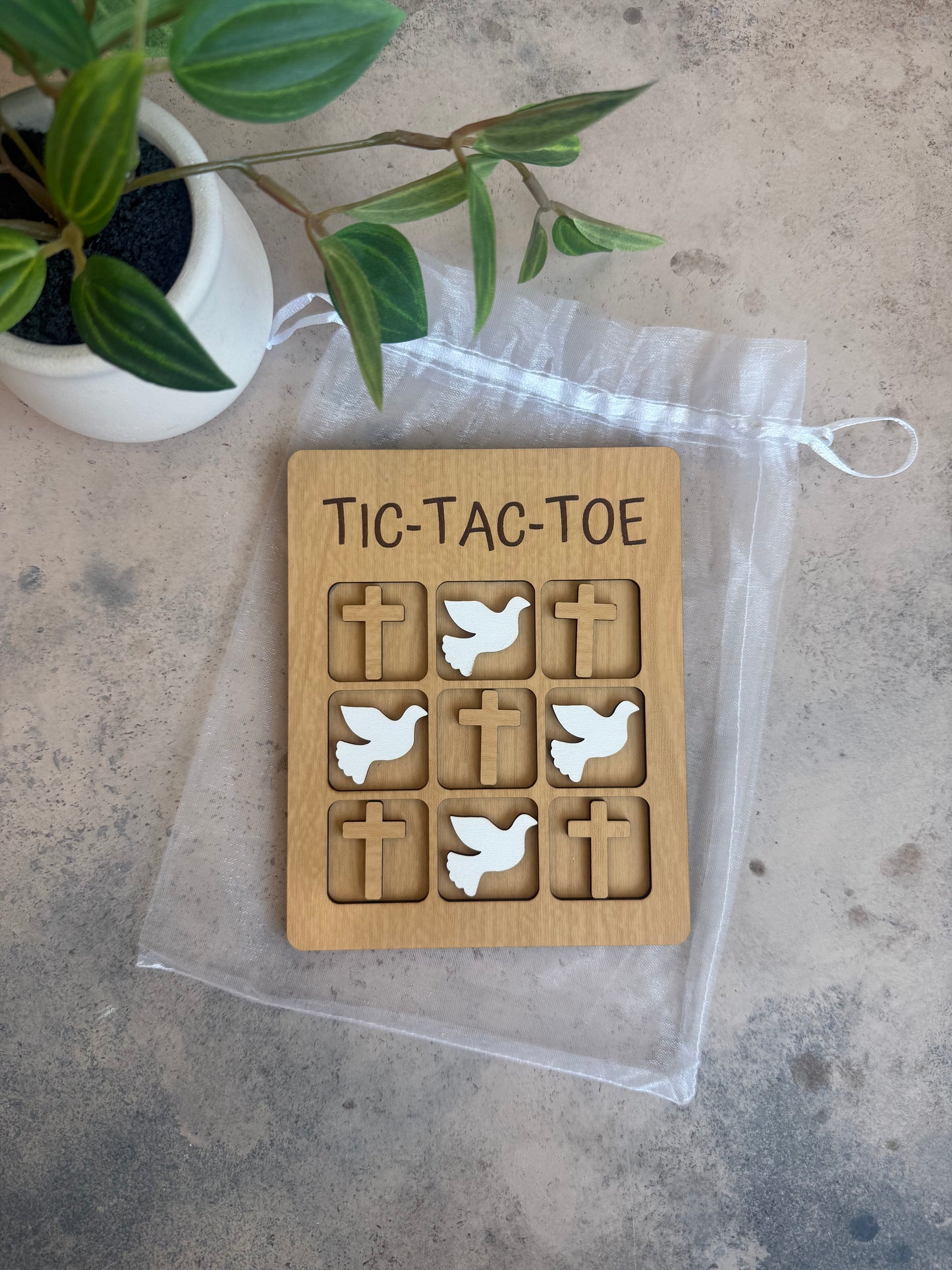 Faith Tic-Tac-Toe – Church Busy Bag Game