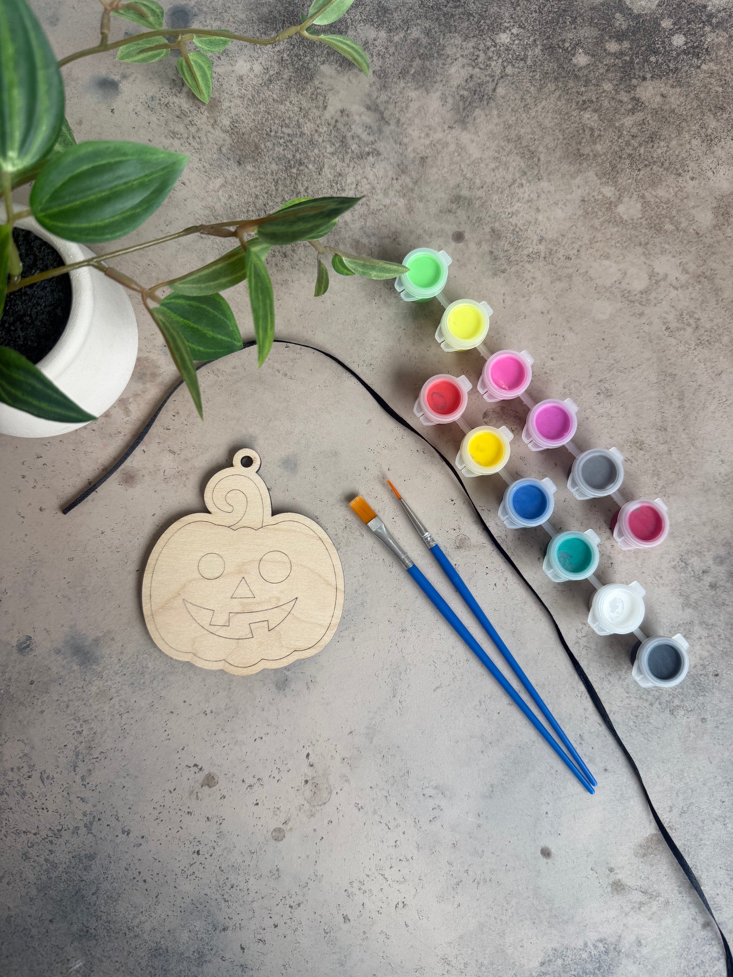 Halloween Paint-Your-Own Wooden Ornament Kit - ADD ON