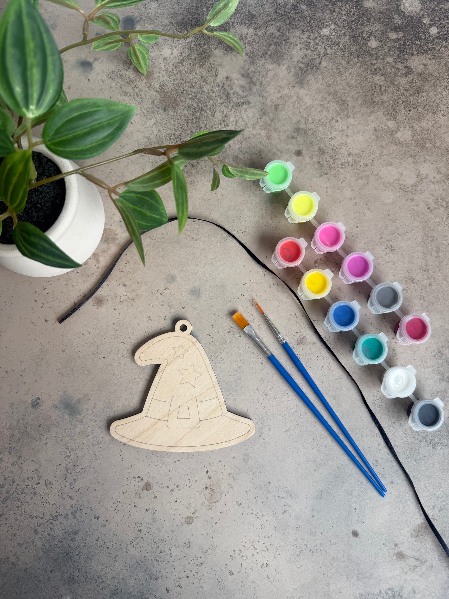 Halloween Paint-Your-Own Wooden Ornament Kit - ADD ON