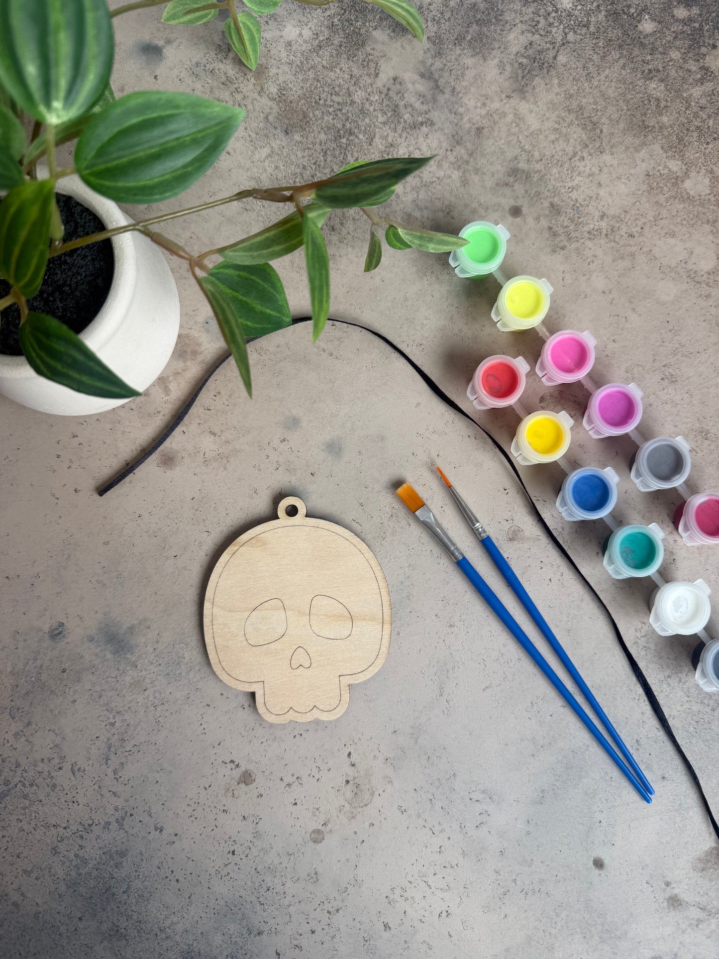 Halloween Paint-Your-Own Wooden Ornament Kit - ADD ON