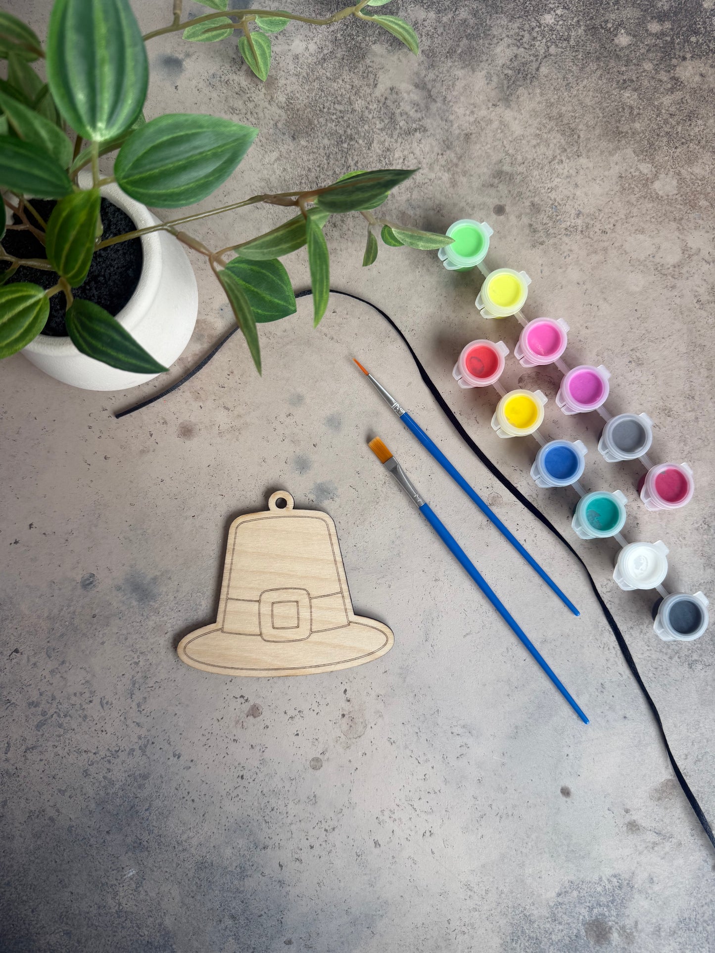 Thanksgiving Paint-Your-Own Wooden Ornament Kit - ADD ON