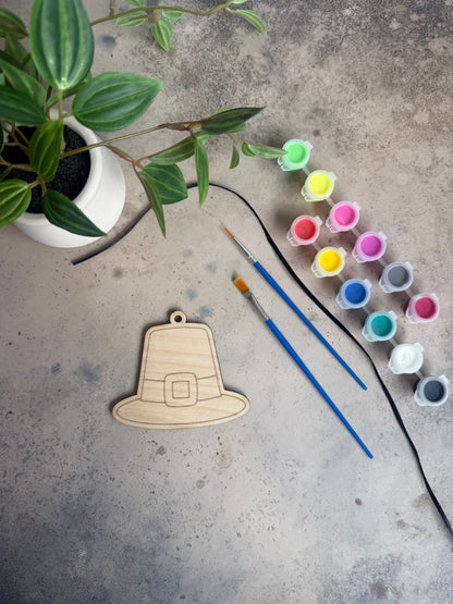 Thanksgiving Paint-Your-Own Wooden Ornament Kit - ADD ON