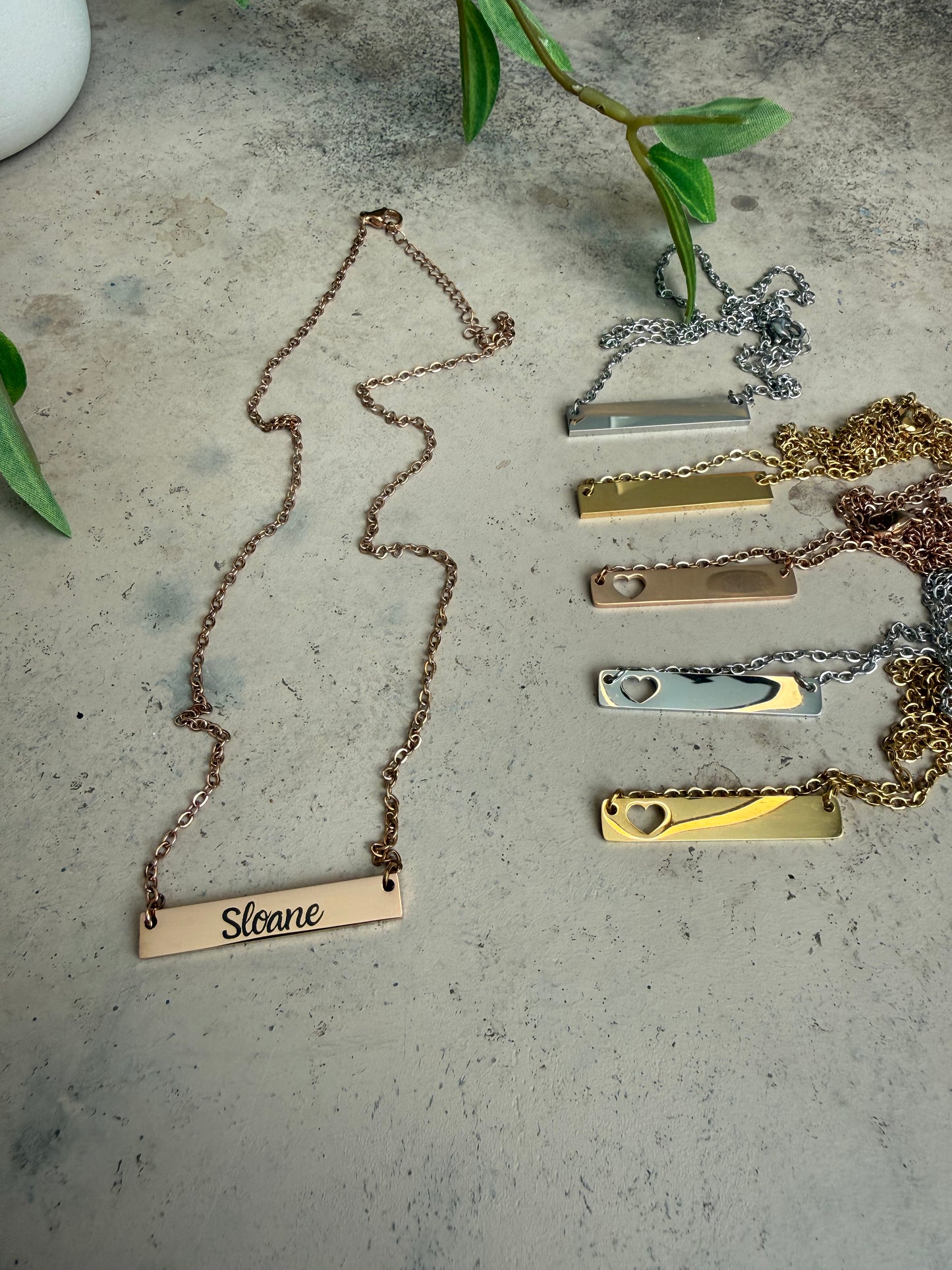 Personalized Bar Necklace