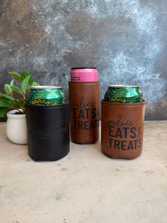 Leatherette Can Koozies