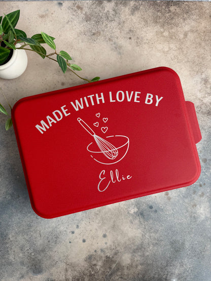 Cake Pan with Engraved Lid