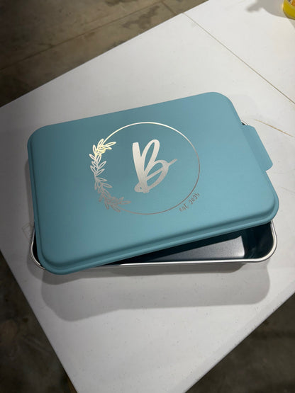 Cake Pan with Engraved Lid