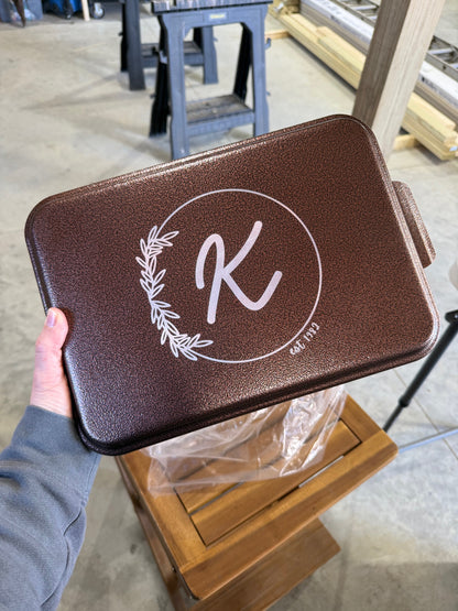 Cake Pan with Engraved Lid