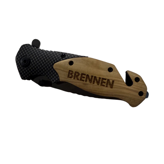 Olive Wood Handle Pocket Knife